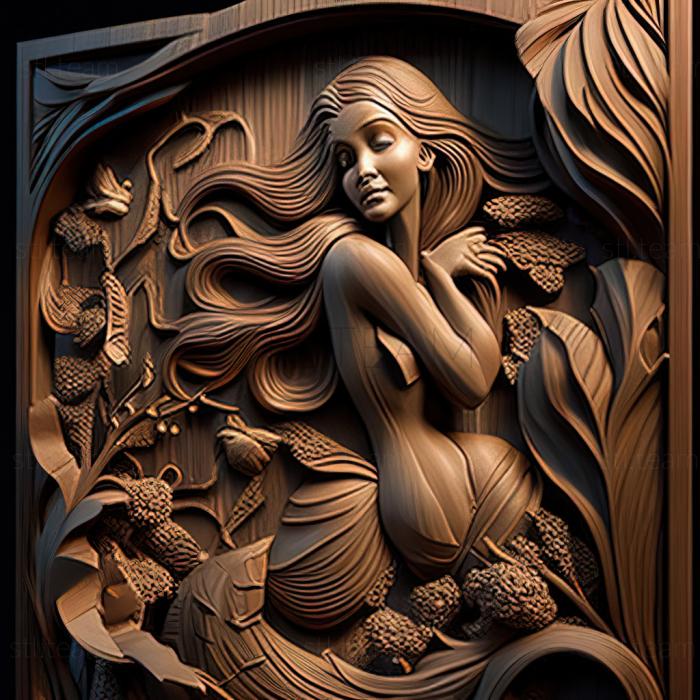 3D model st The Little Mermaid Ariel (STL)